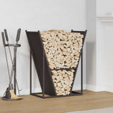 Firewood Rack Black 69.5x35x81 cm Cold-rolled steel 864177