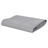 Tarpaulins Grey 3 x 5 m Canvas with PVC Coating 43811