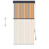 Outdoor Roller Blind 80x250 cm Yellow and Blue 145950