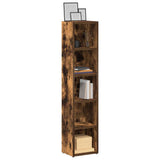 CD Cabinets 2 pcs Smoked Oak 21x16x93.5 cm Engineered Wood 815318