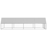 Outdoor Chicken Cage 3x8x2 m Galvanised Steel 3154378