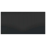 Wall-Mounted Headboard HOORN Black Engineered Wood 897416