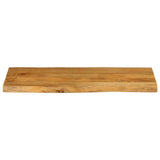 Table Top 80x40x2.5 cm Live Edge Solid Wood Mango 370754