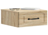 Wall-Mounted Bedside Cabinet 2 pcs Sonoma Oak 34.5 x 33 x 20 cm 899280