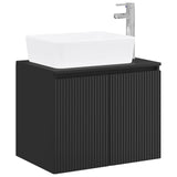 Bathroom Furniture Set Black Engineered Wood 3404331