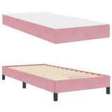 Box Spring Bed with Mattress Pink 100 x 220 cm Fabric 3398784