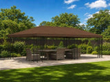 Gazebo Canopy Cover 6 x 3 m Brown Polyester 190 900409