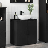 Bathroom Cabinet Black 61 x 35 x 64 cm Engineered wood & Metal 883285
