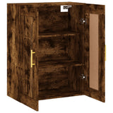 Wall Mounted Cabinet Smoked Oak 69.5x34x90 cm Engineered Wood 830369
