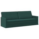 Sofa Set 2 pcs Dark Green Fabric 3433181
