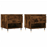 Coffee Tables 2 pcs Smoked Oak 50x46x50 cm Engineered Wood 830903