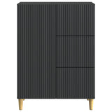 Sideboard with Drawer Black 66 x 34.5 x 90 cm Engineered Wood 894626