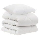 Duvet with Pillow 2 pcs White Microfiber 3376693