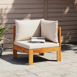 Garden Sofa Corner with Cushions Solid Wood Acacia 367622