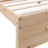 Bookcase Bed without Mattress 140x190 cm Solid Wood Pine 3324360