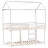 Bunk Bed without Mattress White 90x200 cm Solid Wood Pine 3282117