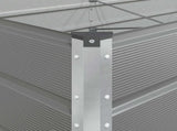 Planter Light Grey 480 x 100 x 45 cm Galvanised Steel 42018173