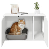 Cat House White 85 x 55 x 50.5 cm Engineered Wood 8000716