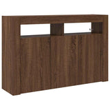 Sideboard Brown Oak 116 x 30 x 75 cm Engineered Wood 3333882