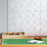 Checker Plates 4 pcs Silver 40 x 30 cm Aluminium 4104290