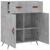 Sideboard Concrete Grey 69.5x34x90 cm Engineered Wood 827952