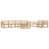 Outdoor Sofa Set 7 pcs White 3386093