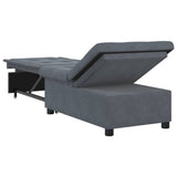 Sofa Bed Dark Grey 194 x 67 x 82 cm Velvet 42008595