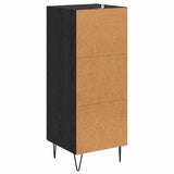 Sideboard Black Oak 34.5 x 34 x 90 cm Engineered Wood and Iron 881650