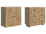 Cabinet Set 2 pcs 66 x 34.5 x 90 cm Engineered Wood 3416384
