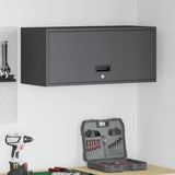 Wall Cabinet for Garage with Gas-lift Door Black 883276
