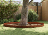 Lawn Edging 20 pcs 102 x 15 x 4 cm Steel Rusty 8008782