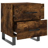 Bedside Cabinets 2 pcs Smoked Oak 40x35x47.5 cm Engineered Wood 827367