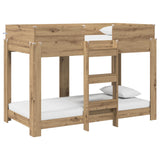 Bunk Bed for Kids Artisan Oak 80 x 160 cm Engineered Wood 3410554