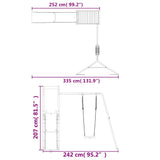 Outdoor Playset Solid Wood Pine 3157033
