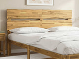 Live Edge Headboard ROSTOCK White 150 cm Solid Acacia Wood 903289