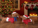 Set of 2 Lighted Dachshund Dog Christmas Decorations, Pre-lit Holiday Decor with 115 Warm White LED 39933410
