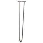 ZNTS Hairpin Table Legs 4 pcs Natural Steel 72 cm Solid Steel 4012427