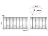 Gabion with 5 mm Wire and 10x10 cm Mesh 600x10x100 cm 3464934