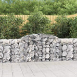 Arched Gabion Baskets 13 pcs 300x50x80/100 cm Galvanised Iron 3146694