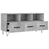 TV Cabinet Concrete Grey 102x36x50 cm Engineered Wood 829032