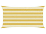 Sunshade Sail 3.5 x 5 m HDPE Rectangular Yellow and White 42032834