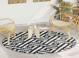 Outdoor Carpet ARAKIL White and Black 200 cm PP 368580