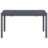 Outdoor Dinner Table Folding Anthracite 210 x 90 x 73 cm Steel 3381205