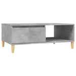 ZNTS Coffee Table Concrete Grey 90x60x35 cm Engineered Wood 805999