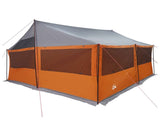 Family Tent with Roof Grey and Orange 450 x 400 x 265 cm 42028601