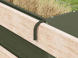 Hay Feeder Olive Green 71 x 33 x 70 cm Cold-Rolled Steel 874631