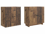 Cabinet Set 2 pcs Old Wood 66 x 34.5 x 90 cm Engineered Wood 3416365