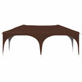 Pop-up Party Tent 575 x 288 x 245 cm Brown Oxford Fabric 42019885