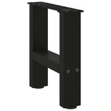 Coffee Table Legs Black 2 pcs 40x cm Steel 4013256