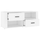 TV Cabinet White 100x35x40 cm Engineered Wood 823099